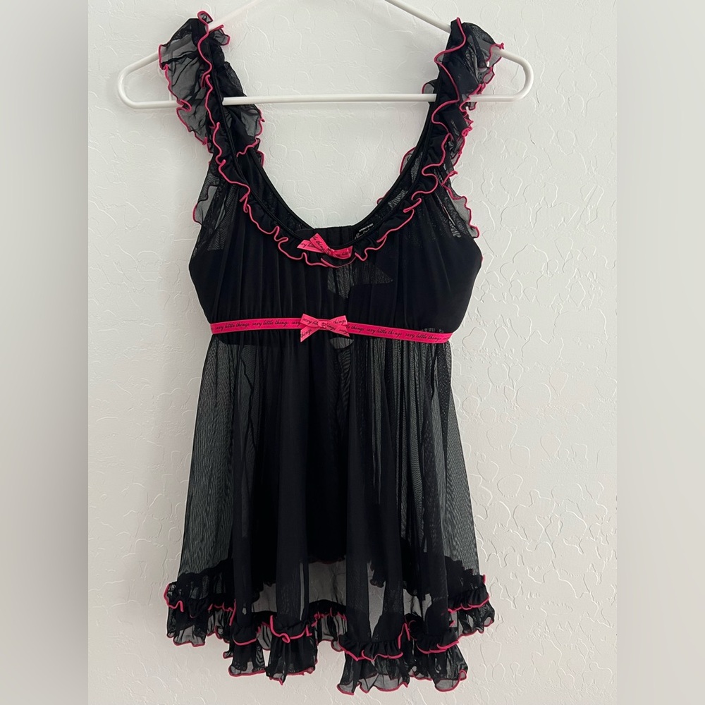 Y2K Victoria Secret Sexy Little Things Babydoll Lingerie Top